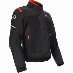 Acerbis On Road Ruby Giacca tessile da moto, nero-rosso, dimensione L per uomo