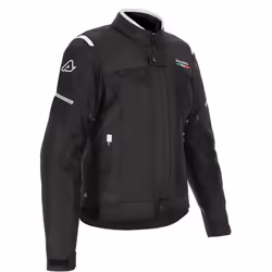 Acerbis On Road Ruby Giacca tessile moto da donna, nero-bianco, dimensione XS per donne