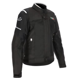 Acerbis On Road Ruby Giacca tessile moto da donna, nero-bianco, dimensione XS per donne