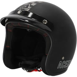 Acerbis Skodela Casco Jet, nero-argento, dimensione XS per uomo