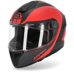 Acerbis Krapon Casco, nero-rosso, dimensione XL per uomo