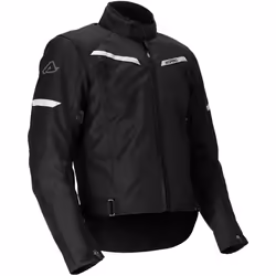 Acerbis X-Street Giacca tessile moto, nero, dimensione L per uomo