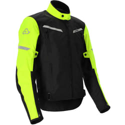 Acerbis X-Street Giacca tessile moto, nero-giallo, dimensione L per uomo