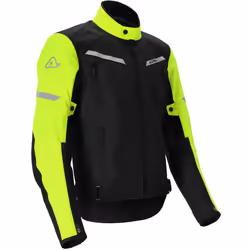 Acerbis X-Street Giacca tessile moto, nero-giallo, dimensione XL per uomo