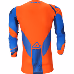 Acerbis J-Flex 1 Maglia Motocross, blu-arancione, dimensione S per uomo