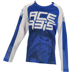 Acerbis MX J-Windy 2 Maglia Motocross Bambini, bianco-blu, dimensione XL