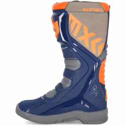 Acerbis X-Team Stivali Motocross, grigio-blu, dimensione 45 per uomo