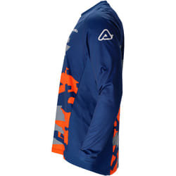 Acerbis X-Duro Winter Maglia Motocross, blu-arancione, dimensione L per uomo