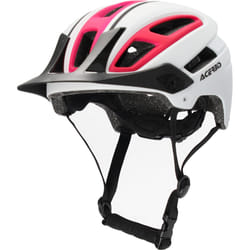 Acerbis Doublep Casco MTB, bianco-rosa, dimensione L XL per uomo