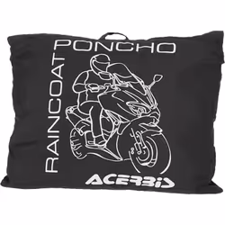 Acerbis Poncho pioggia, nero, dimensione L XL per uomo