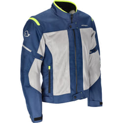 Acerbis Ramsey Vented Giacca tessile da moto, blu-giallo, dimensione M per uomo