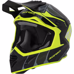 Acerbis X-Track 2023 Casco da motocross, nero-giallo, dimensione S per uomo