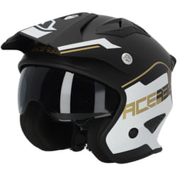 Acerbis Aria 2023 Casco Jet, nero-bianco-oro, dimensione XS per uomo