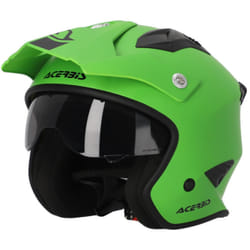Acerbis Aria 2023 Solid Casco Jet, verde, dimensione M per uomo