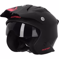 Acerbis Aria 2023 Solid Casco Jet, nero-rosa, dimensione XS per uomo