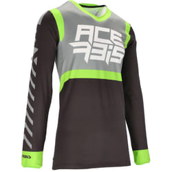 Acerbis X-Flex Five Maglia Motocross, nero-verde, dimensione S per uomo