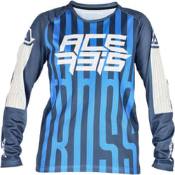 Acerbis MX J-Windy 5 Maglia Motocross Bambini, bianco-blu, dimensione L