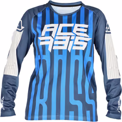 Acerbis MX J-Windy 5 Maglia Motocross Bambini, bianco-blu, dimensione XS