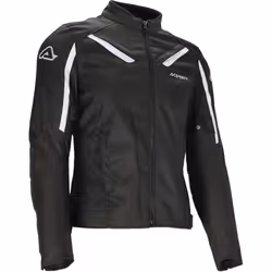 Acerbis X-Mat Giacca tessile moto, nero-bianco, dimensione XL per uomo