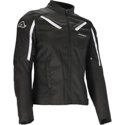 Acerbis X-Mat Giacca tessile moto, nero-bianco, dimensione XL per uomo
