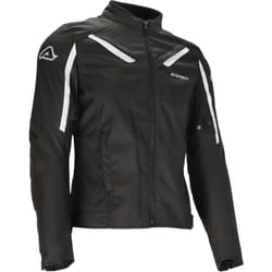Acerbis X-Mat Giacca tessile da donna moto, nero-bianco, dimensione S per donne
