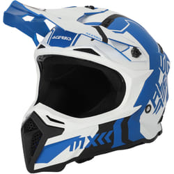 Acerbis Profile 5 Casco Motocross, bianco-blu, dimensione L per uomo