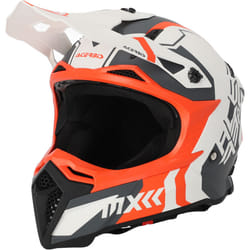 Acerbis Profile 5 Casco Motocross, bianco-arancione, dimensione XS per uomo