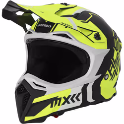 Acerbis Profile 5 Casco Motocross, nero-giallo, dimensione S per uomo