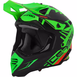 Acerbis X-Track 2023 Casco da motocross, nero-verde, dimensione S per uomo