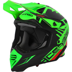 Acerbis X-Track 2023 Casco da motocross, nero-verde, dimensione S per uomo