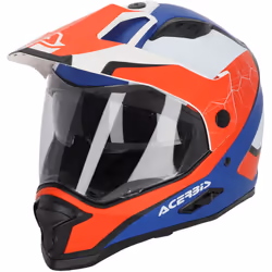 Acerbis Reactive Casco, bianco-blu, dimensione XS per uomo