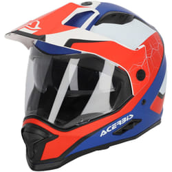 Acerbis Reactive Casco, bianco-blu, dimensione XS per uomo