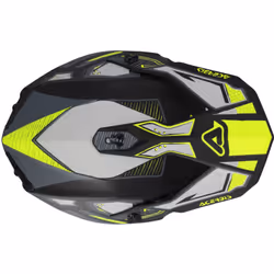 Acerbis Linear Graphic 2024 Casco da motocross, nero-giallo, dimensione L per uomo