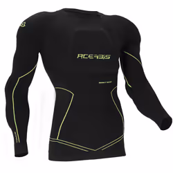 Acerbis Density Giacca protettiva, nero-giallo, dimensione L XL per uomo