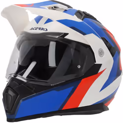 Acerbis Flip FS-606 2024 Casco da motocross, bianco-rosso-blu, dimensione L per uomo