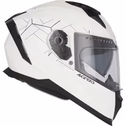 Acerbis X-Way Solid Casco, bianco, dimensione S per uomo