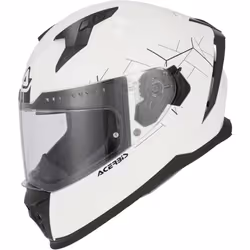 Acerbis X-Way Solid Casco, bianco, dimensione L per uomo