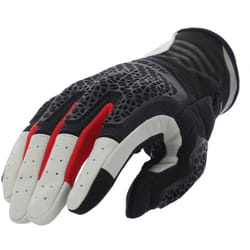 Acerbis Crossover Motorradhandschuhe, nero-grigio-rosso, dimensione M per uomo