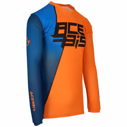 Acerbis MX J-Track 7 Maglia Motocross, blu-arancione, dimensione S per uomo