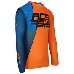 Acerbis MX J-Track 7 Maglia Motocross, blu-arancione, dimensione S per uomo