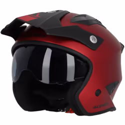 Acerbis Aria Metallic Casco Jet, rosso, dimensione XL per uomo