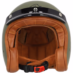 Acerbis Skodela Casco Jet, verde, dimensione XS per uomo