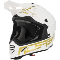 Acerbis X-Track 2024 Casco da motocross, bianco-oro, dimensione 2XL per uomo