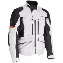 Acerbis X-Rover impermeabile Moto Tessile Giacca, nero-grigio-rosso, dimensione XL per uomo