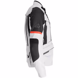 Acerbis X-Rover impermeabile Moto Tessile Giacca, nero-grigio-rosso, dimensione M per uomo