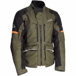 Acerbis X-Rover impermeabile Moto Tessile Giacca, verde-arancione, dimensione XL per uomo