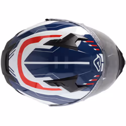 Acerbis X-Way Graphic Casco, bianco-rosso-blu, dimensione XS per uomo