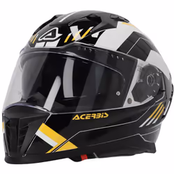 Acerbis X-Way Graphic Casco, nero-giallo, dimensione M per uomo