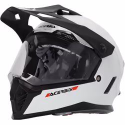Acerbis Rider Solid Casco da motocross per ragazzi, bianco, dimensione M