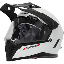 Acerbis Rider Solid Casco da motocross per ragazzi, bianco, dimensione M